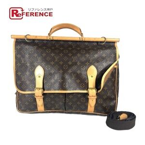 Louis Vuitton Monogram Sac Chasse Bag Handbag Shoulder Canvas Brown